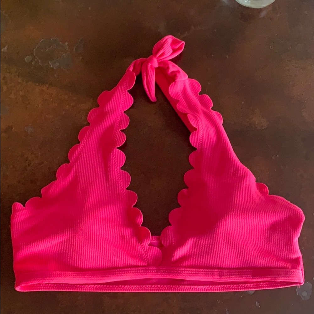 Hot pink swimsuit top